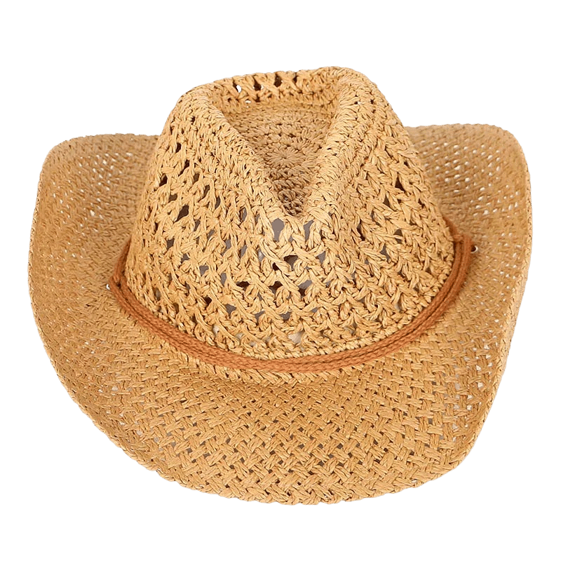 Wide brim straw hat